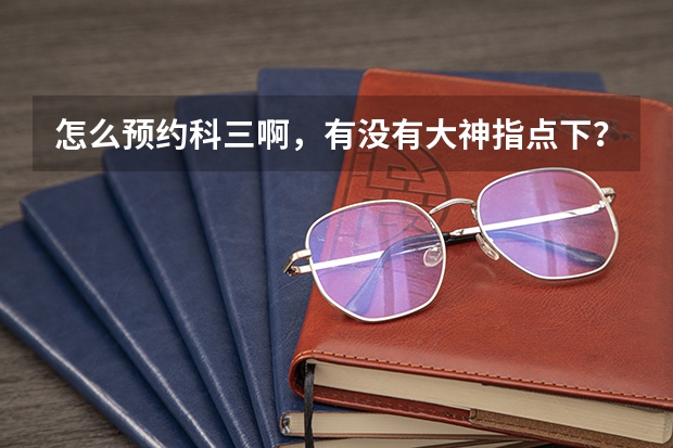 怎么预约科三啊，有没有大神指点下？