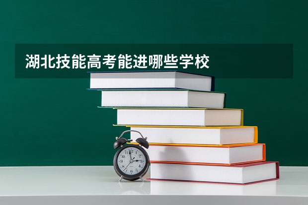 湖北技能高考能进哪些学校