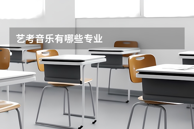 艺考音乐有哪些专业