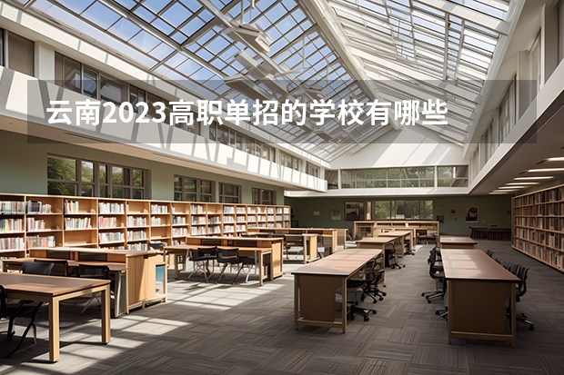 云南2023高职单招的学校有哪些