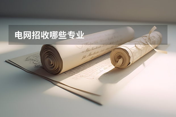 电网招收哪些专业