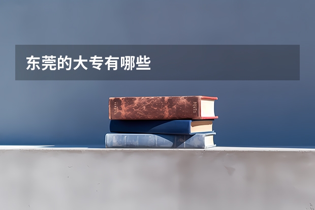 东莞的大专有哪些