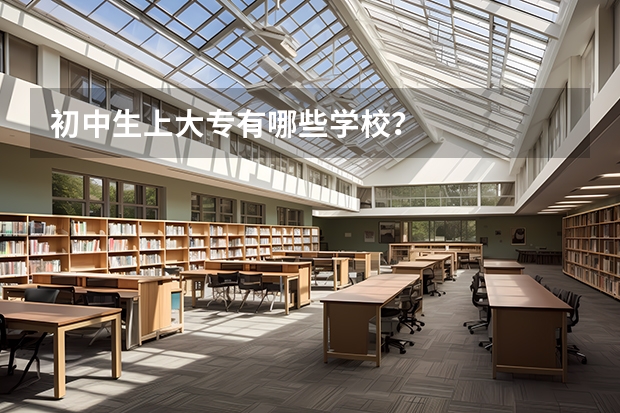 初中生上大专有哪些学校？