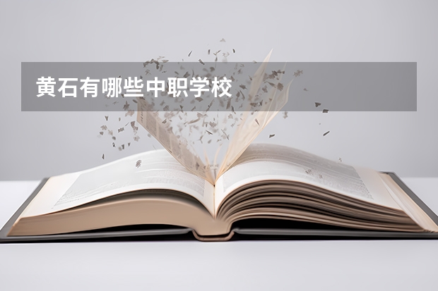 黄石有哪些中职学校