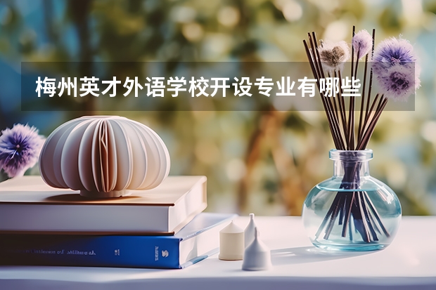 梅州英才外语学校开设专业有哪些