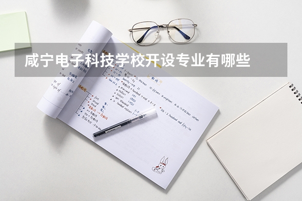 咸宁电子科技学校开设专业有哪些