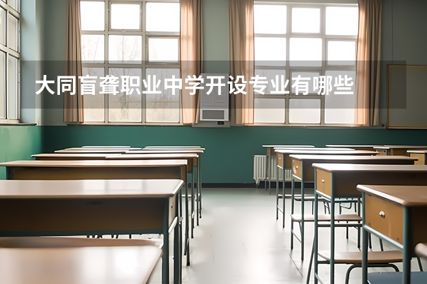 大同盲聋职业中学开设专业有哪些