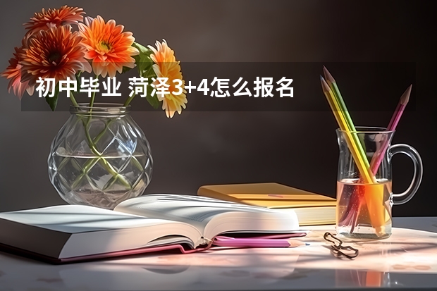 初中毕业 菏泽3+4怎么报名