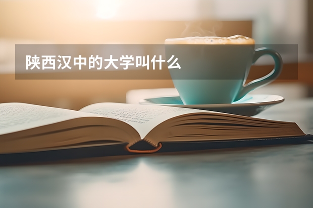 陕西汉中的大学叫什么