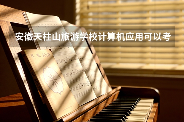 安徽天柱山旅游学校计算机应用可以考哪些证书？