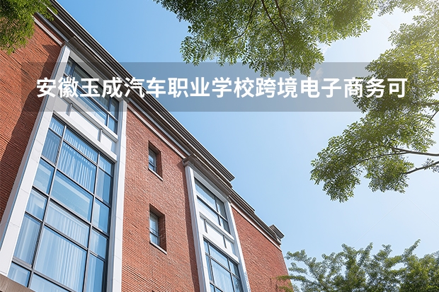 安徽玉成汽车职业学校跨境电子商务可以考哪些证书？