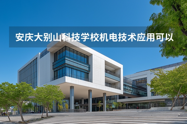 安庆大别山科技学校机电技术应用可以考哪些证书？