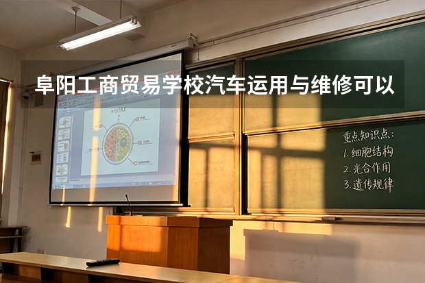 阜阳工商贸易学校汽车运用与维修可以考哪些证书？