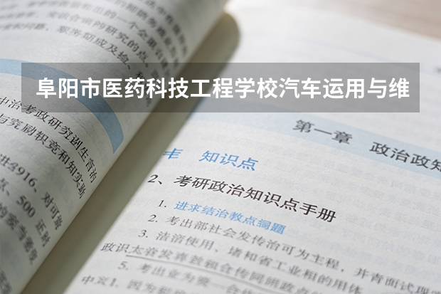 阜阳市医药科技工程学校汽车运用与维修可以考哪些证书？