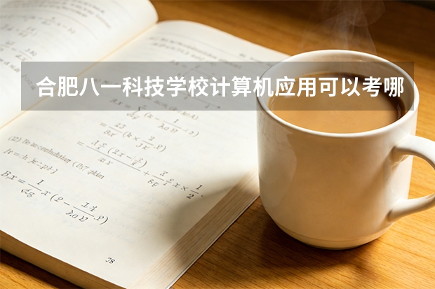 合肥八一科技学校计算机应用可以考哪些证书？
