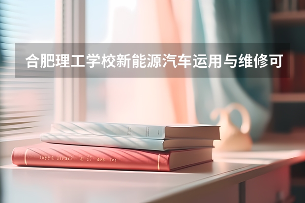 合肥理工学校新能源汽车运用与维修可以考哪些证书？