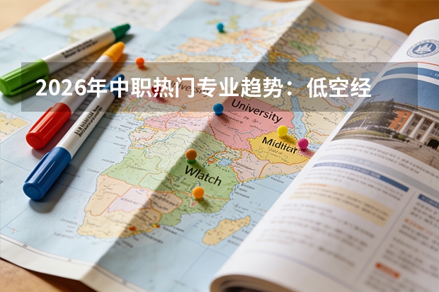 2026年中职热门专业趋势：低空经济、人工智能成新风口
