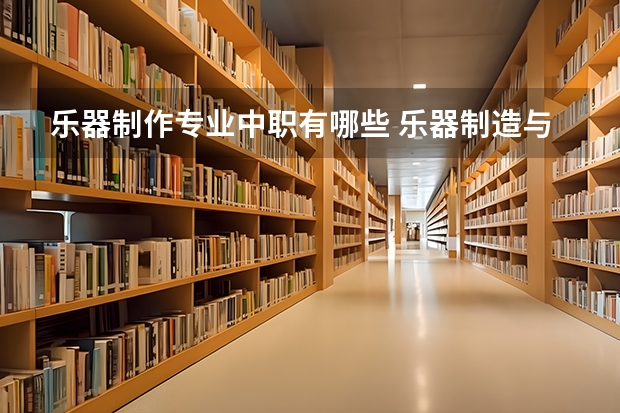 乐器制作专业中职有哪些 乐器制造与维护专业介绍