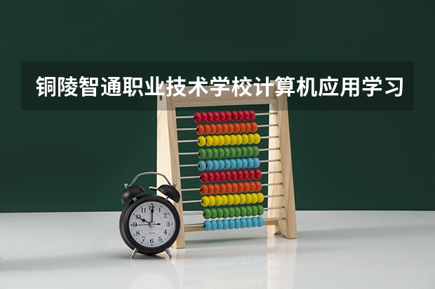 铜陵智通职业技术学校计算机应用学习课程以及专业能力有哪些